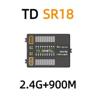 FrSky TD SR18 Receiver with 18CH Ports, 2.4G 900M Dual-Band, Stabilzation Receiver