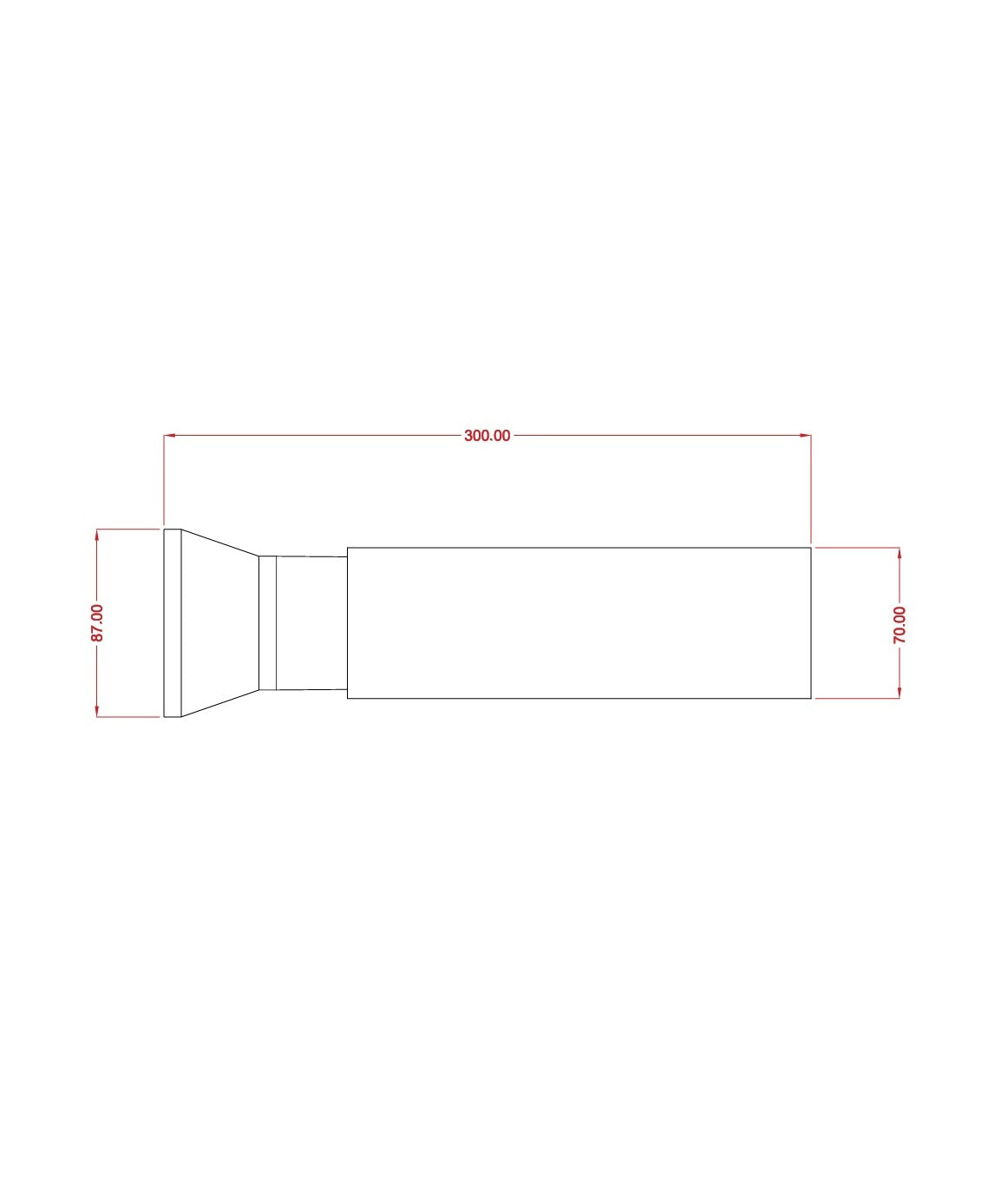 Standard Tail Pipe, Model STP-9030